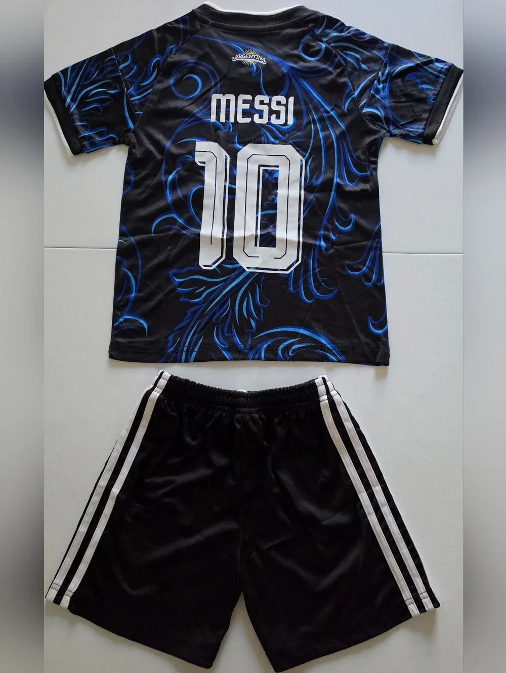 ARGENTINA 2026 World Cup kids away jersey shorts set camiseta niño Messi 10 S - Picture 1 of 2